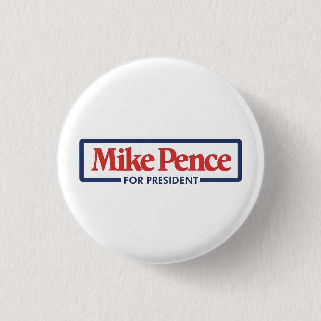 Badge Rond 2,50 Cm Mike Pence pour le président 2024 (Devant)