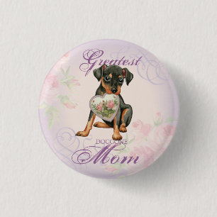 Badge Rond 2,50 Cm Min Pin Heart Maman