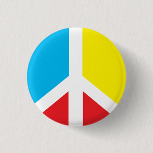 Badge Rond 2,50 Cm Mini-bouton de symbole de paix
