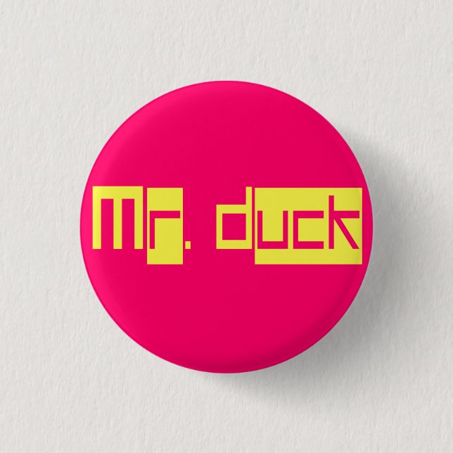 Badge Rond 2,50 Cm Mini-goupille de M. Duck (Devant)
