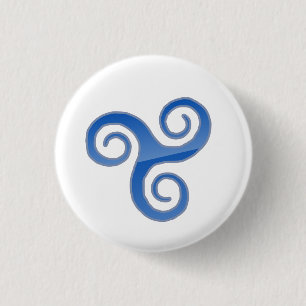 Badge Rond 2,50 Cm Mini Trisquel Pin