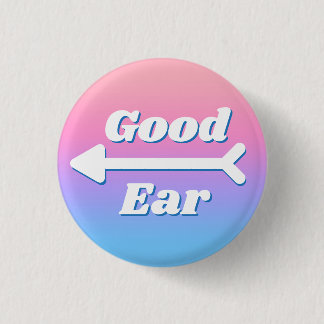 Badge Rond 2,50 Cm Minimaliste Féminin Rose Bleu Bonne Oreille Malent