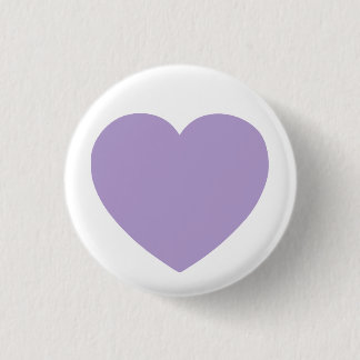 Badge Rond 2,50 Cm Minimaliste Valentine Purple Heart
