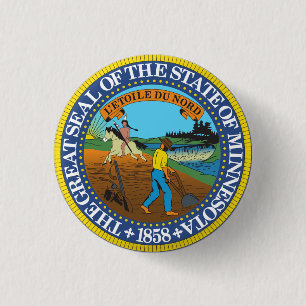 Badge Rond 2,50 Cm Minnesota