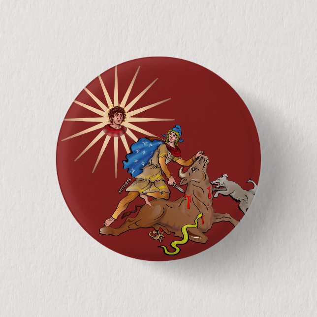 Badge Rond 2,50 Cm Mithras (Devant)