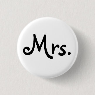 Badge Rond 2,50 Cm "Mme "bouton (jeune mariée)
