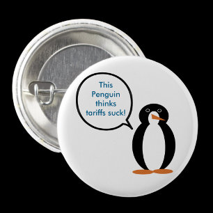 Badge Rond 2,50 Cm Mme Penguin Dit Que Les Tarifs Chauffent