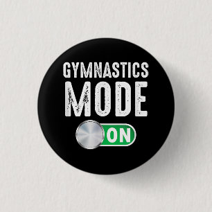Badge Rond 2,50 Cm Mode Gymnastique Activé Athlète De Gymnastique Coo