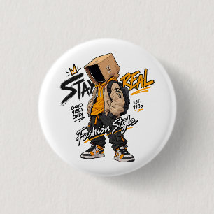 Badge Rond 2,50 Cm Mode Urbaine Streetwear - Graffiti Cool