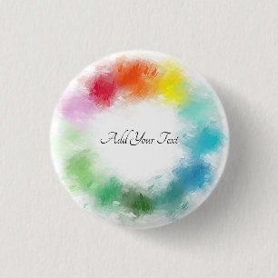 Badge Rond 2,50 Cm Modèle coloré personnalisé et design