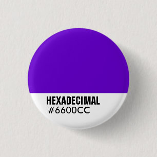 Badge Rond 2,50 Cm Modèle couleur HEXADECIMAL - Customisé