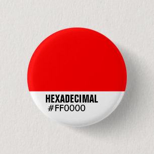 Badge Rond 2,50 Cm Modèle de couleurs HEXADECIMAL - Customisé