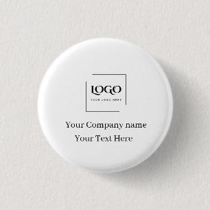 Badge Rond 2,50 Cm Modèle de logo personnalisé élégant