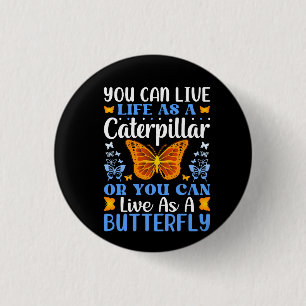 Badge Rond 2,50 Cm modèle-papillon