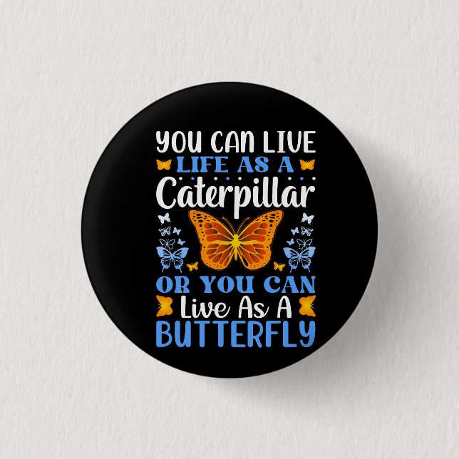 Badge Rond 2,50 Cm modèle-papillon (Devant)