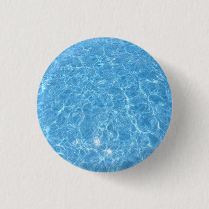 Badge Rond 2,50 Cm Modèle sur mesure Piscine bleue Eau bleue Vide