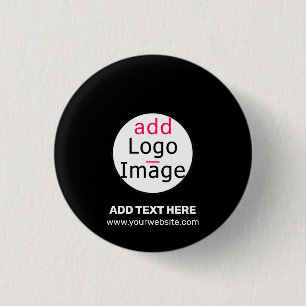Badge Rond 2,50 Cm Moderne Business Personnalisable Ajouter un logo N