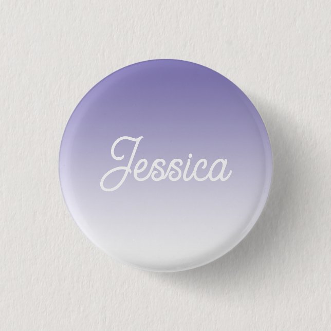 Badge Rond 2,50 Cm (Modifiable) Ombre couleur violet clair et votre t (Devant)