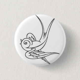 Badge Rond 2,50 Cm moineau