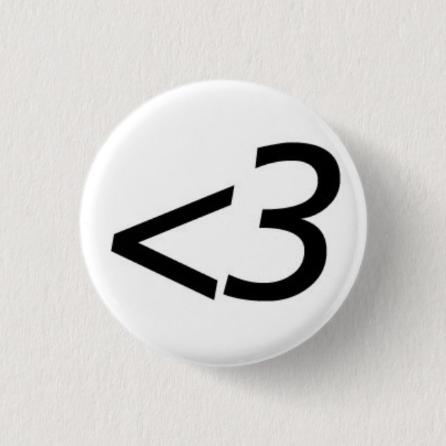 Badge Rond 2,50 Cm Moins de trois (Devant)