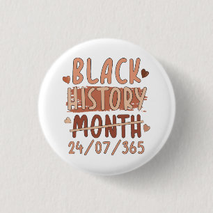 Badge Rond 2,50 Cm Mois de l'histoire noire Afro Melanin Femmes noire