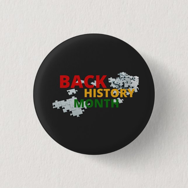 Badge Rond 2,50 Cm mois d'histoire noire (Devant)
