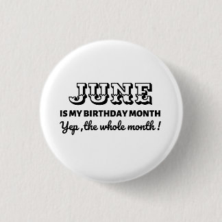 Badge Rond 2,50 Cm Mois personnalisé d'anniversaire