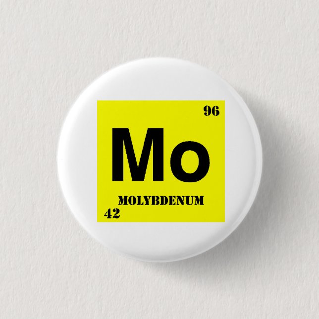 Badge Rond 2,50 Cm Molybdène (Devant)