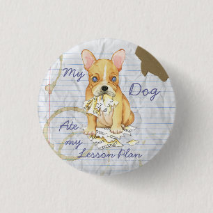 Badge Rond 2,50 Cm Mon Bulldog Français A Mangé Mon plan de leçon