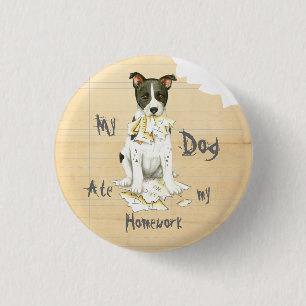Badge Rond 2,50 Cm Mon Chien Canadien A Mangé Mes Devoirs
