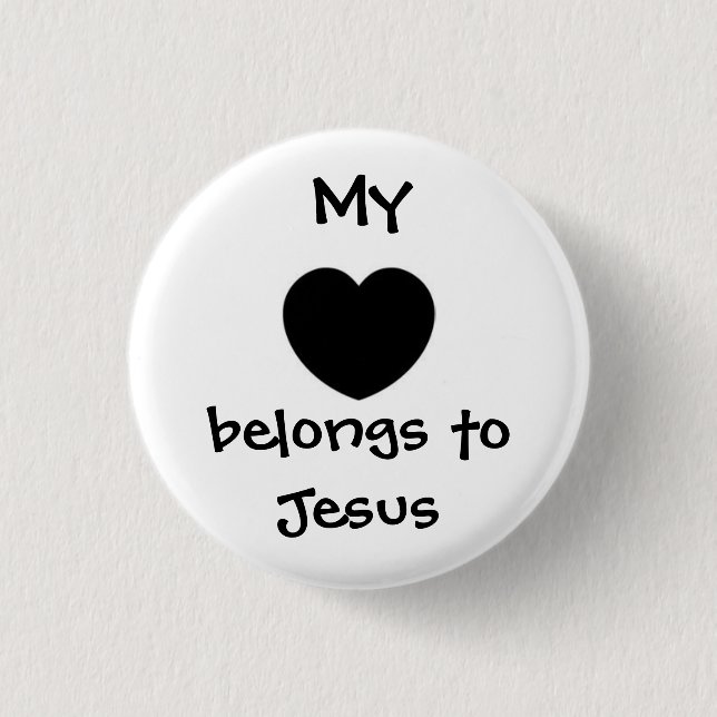 Badge Rond 2,50 Cm Mon coeur (Devant)