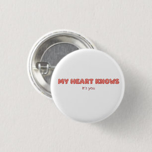 Badge Rond 2,50 Cm Mon cœur sait - C'est toi