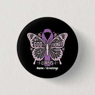 Badge Rond 2,50 Cm Mon Dieu Est Plus Fort Que Lupus Guerrier Basé Sur