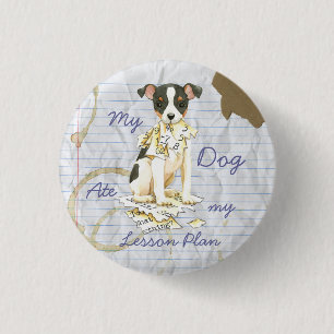 Badge Rond 2,50 Cm Mon Jouet Fox Terrier Ate mon plan de leçon