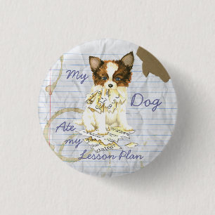 Badge Rond 2,50 Cm Mon plan de leçon Papillon Ate mon plan de leçon