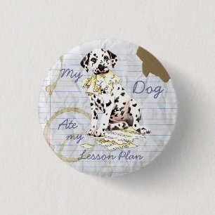 Badge Rond 2,50 Cm Mon plan de leçons pour la Dalmatie