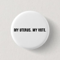 Mon utérus, mon vote droits à l'avortement blanc &