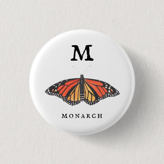 Badge Rond 2,50 Cm Monarque M (Devant)