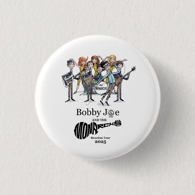 Badge Rond 2,50 Cm Monarques Reunion Tour 2"Button Class of ‘70 (Devant)