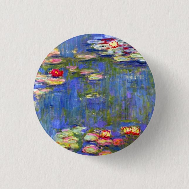 Badge Rond 2,50 Cm Monet Water Lilies (Devant)