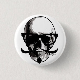 Badge Rond 2,50 Cm Monsieur Skull Button