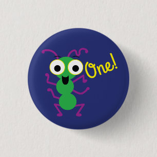 Badge Rond 2,50 Cm Monster Cute Funny 1er anniversaire Thème de fête