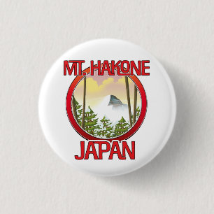 Badge Rond 2,50 Cm Mont Hakone Japon