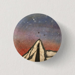 Badge Rond 2,50 Cm Montagne la nuit