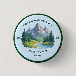 Badge Rond 2,50 Cm Montagnes Rocheuses