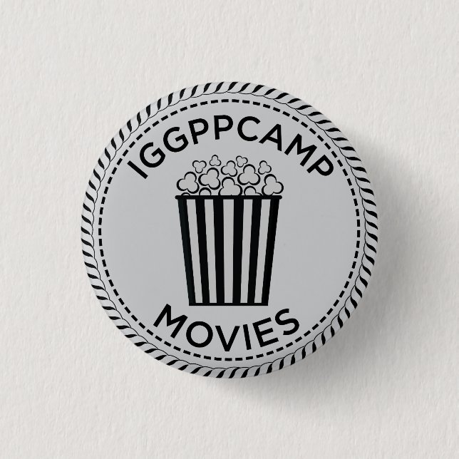 Badge Rond 2,50 Cm Montre d'IGGPPCamp le long d'insigne de films (Devant)