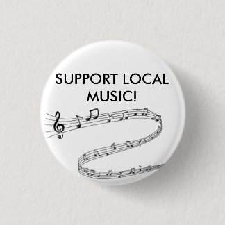 Badge Rond 2,50 Cm Montrez fièrement votre soutien de la musique