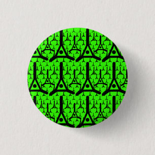 Badge Rond 2,50 Cm Mosaïque de neurone