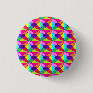 Badge Rond 2,50 Cm Mosaïque du grand dessous de verre d'art aux coule