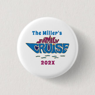 Badge Rond 2,50 Cm Mot de croisière en famille